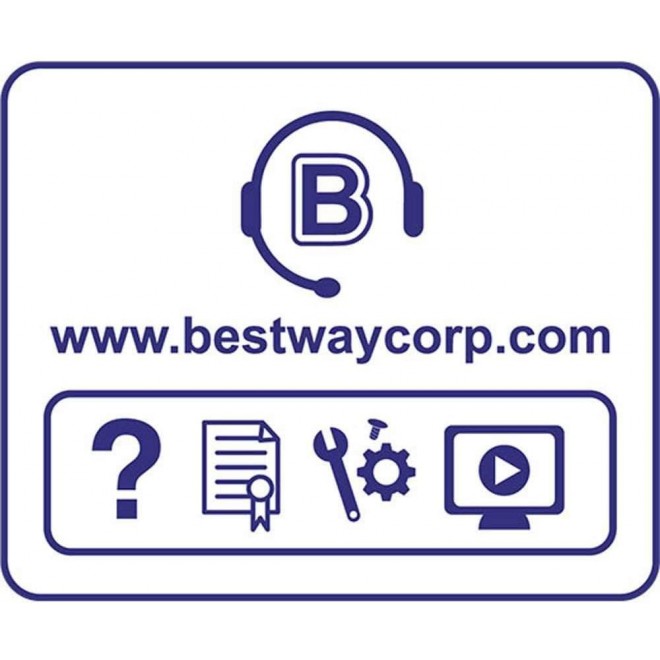 Bestway 1000 GPH Above Ground Swimming Pool Cartridge Filter Pump 110-120V Includes GFCI, Two Hoses, and Single Filter Cartridge