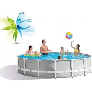 10Foot X 30In Prism Frame Above Ground Swimming Pool Set with Filter