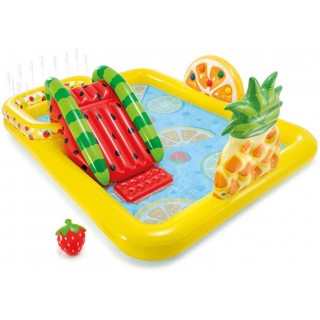 Inflatable Swimming Pool with Slide, Inflatable Play Center for Toddlers,Outdoor, Backyard,Garden, Water Party, 96.06x75.20x35.83inch