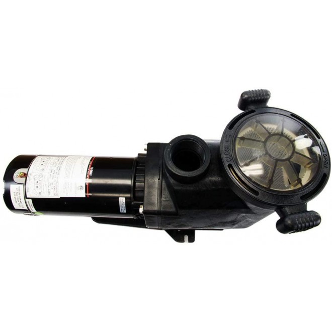 Rx Clear Silent-Flow 3/4 HP In-Ground Pool Pump with 2-Inch Ports | 48 Frame Motor | 115/230 Volts | 13/6.5 Amps | See Through Lid | High Working Performance | Low Noise Level