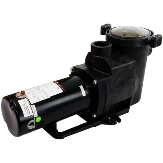 Rx Clear Silent-Flow 3/4 HP In-Ground Pool Pump with 2-Inch Ports | 48 Frame Motor | 115/230 Volts | 13/6.5 Amps | See Through Lid | High Working Performance | Low Noise Level