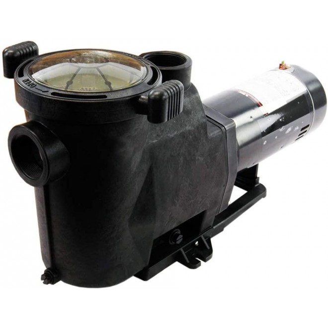 Rx Clear Silent-Flow 3/4 HP In-Ground Pool Pump with 2-Inch Ports | 48 Frame Motor | 115/230 Volts | 13/6.5 Amps | See Through Lid | High Working Performance | Low Noise Level