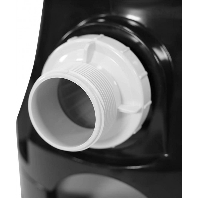 XtremepowerUS 75204-V Cartridge Filter System Built-in Pump 1,500 GPH for Above Ground Pools with Pressure Gauge, White/Black