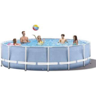 XLBHSH KERPAL Swimming Pool Paddling Pool Round Frame Above Ground Pool Pond Family Swimming Pool Metal Frame Structure Pool 120In×30In