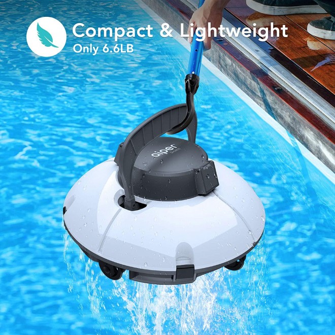 AIPER SMART Cordless Automatic Pool Cleaner, Strong Suction with 2pcs Upgraded Motors, Lightweight, IPX8 Waterproof, Auto-dock Robotic Pool Cleaner, Ideal for Above/In-ground Flat Pool Up to 538+Sq Ft