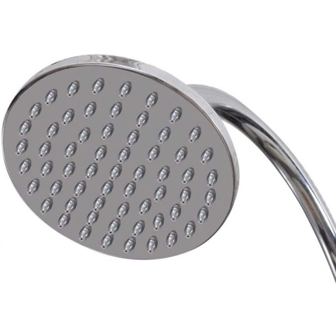 AYNEFY Outdoor Shower, Stand Portable Mobile Garden Camping Water Pressure Wooden Outdoor Bathing System for Swimming Pool Garden Patio Camping