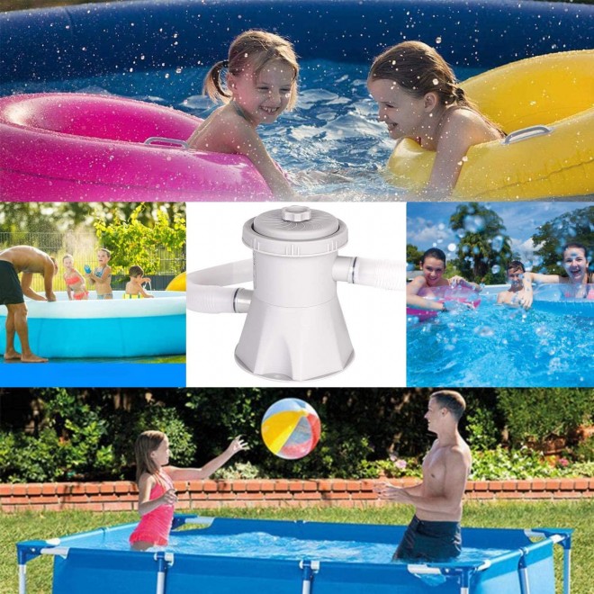 Above Ground Swimming Pools Clearance 12 x 30 - Big Pool Swimming Pool for Kids and Adults - Large Pool Inflatable Pools for Adults Outdoor Pools for Backyard with Filter & Air Pump