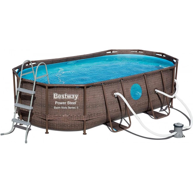 Bestway 56715E Power Steel Swim Vista 14' x 8'2