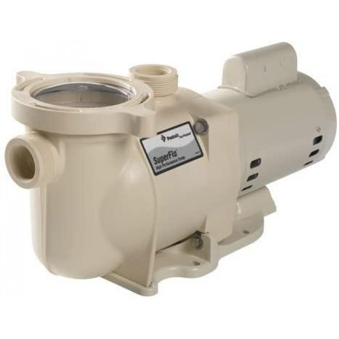 Pentair 340039 SuperFlo High Performance Single Speed Pool Pump, 1½ Horsepower, 115/230 Volt, 1 Phase