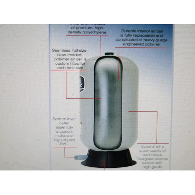 Pentair Wellmate Well Mate Air Cell/Bladder Replacement Kit Wm-6 Wm-9 Wm-12 Wm-14wb Wm-20wb Wm23 Wm-25wb Wm-35wb (WM-35WB / WM0450 PEU CH4468)