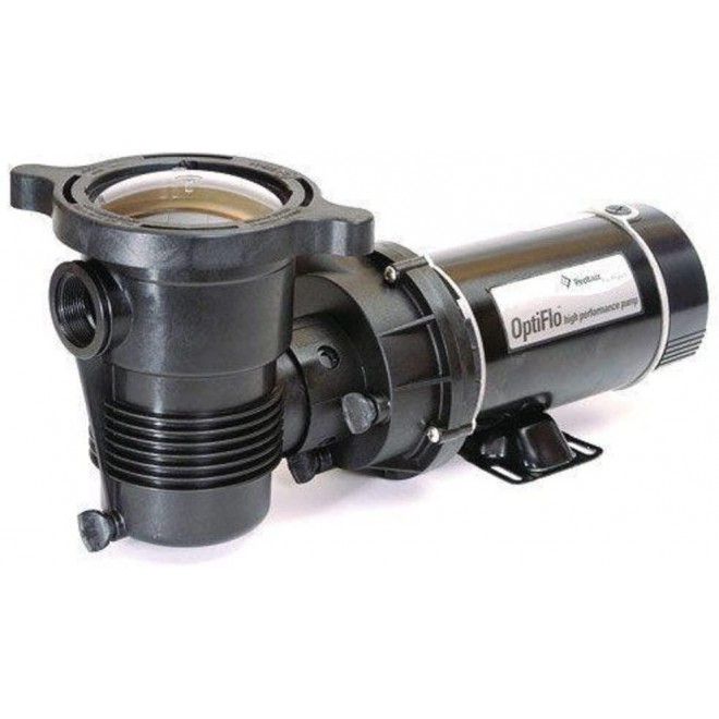 Pentair 347982 OptiFlo Horizontal Discharge Aboveground Pool Pump with Cord and Standard Plug, 1 HP
