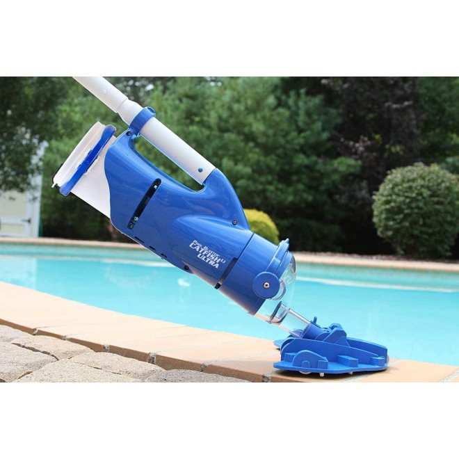 POOL BLASTER Catfish Ultra Rechargeable, Battery-Powered, Pool-Cleaner, Ideal for In-Ground Pools and Above Ground Pools for Cleaning Leaves, Dirt and Sand & Silt.