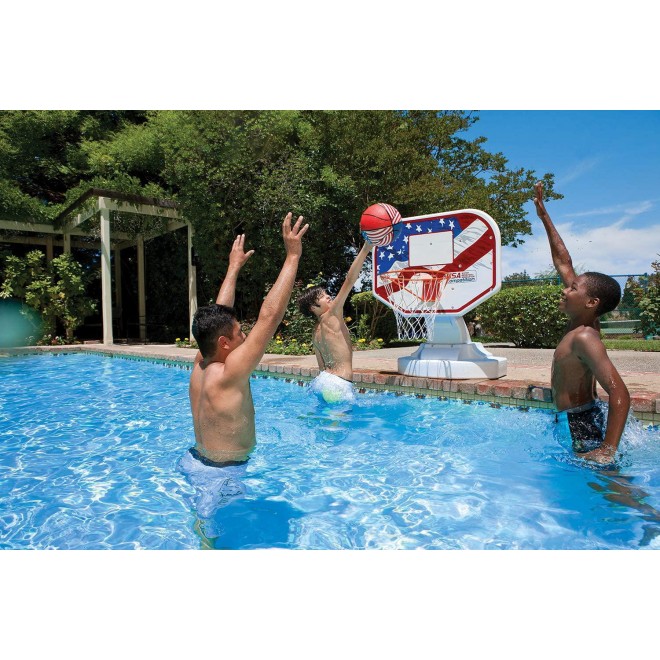 Poolmaster 72830 USA Competition Poolside Basketball Game, Blue