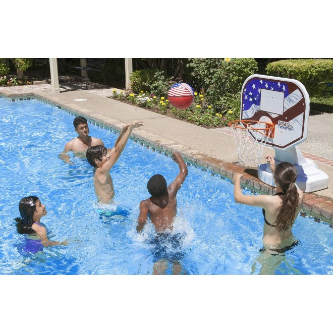 Poolmaster 72830 USA Competition Poolside Basketball Game, Blue