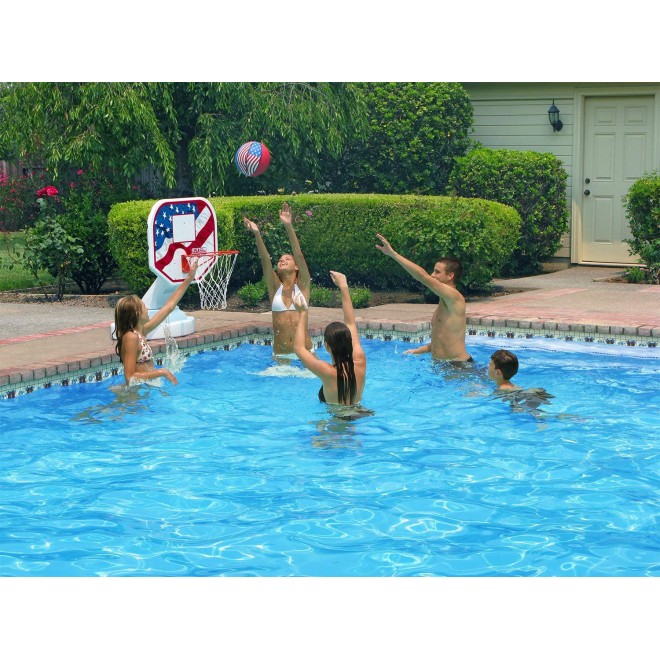 Poolmaster 72830 USA Competition Poolside Basketball Game, Blue