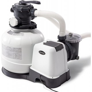 Intex 26647EG Intex-2800 Gph Sand Filter Pump W/GFCI (110-120 Volt) Pool, 14 in, light grey