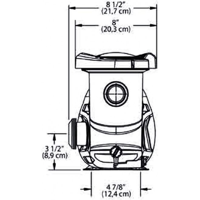 Carvin 1.5 HP Sharkjet 15SHJ-5-25-S1 Pool Pump for Above Ground Pool | 115 V