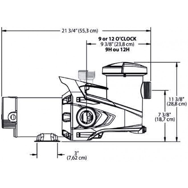Carvin 1.5 HP Sharkjet 15SHJ-5-25-S1 Pool Pump for Above Ground Pool | 115 V