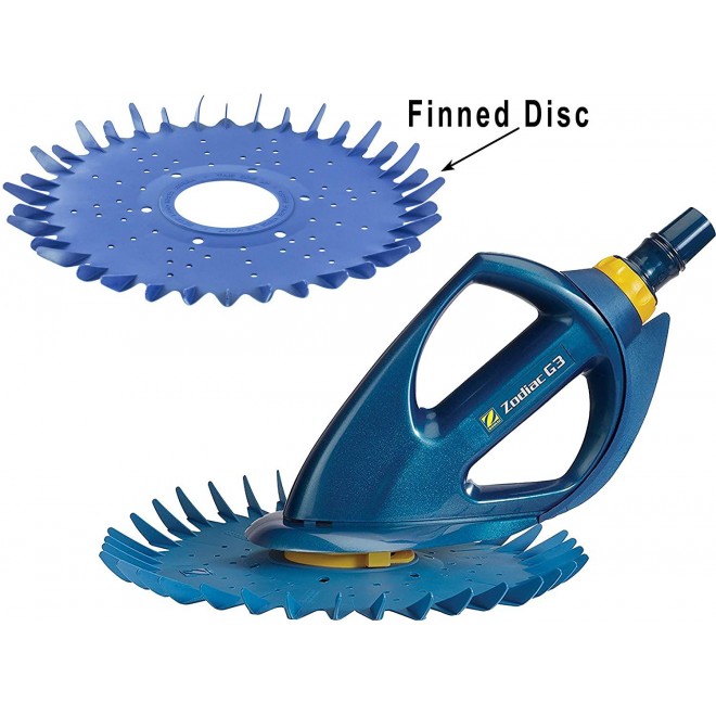 Zodiac Baracuda G3 Kit with Advanced Suction Side Automatic Pool Wall/Floor Cleaner and Additional Finned Disc