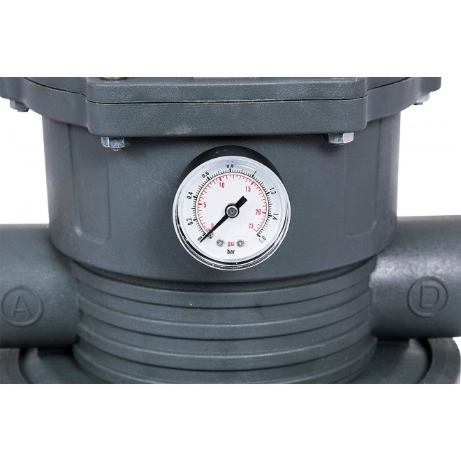 Bestway 58500E Flowclear 9,800 L Pump Sand Filter, White/Gray