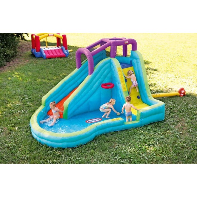 Little Tikes Slam 'n Curve Slide, Multicolor