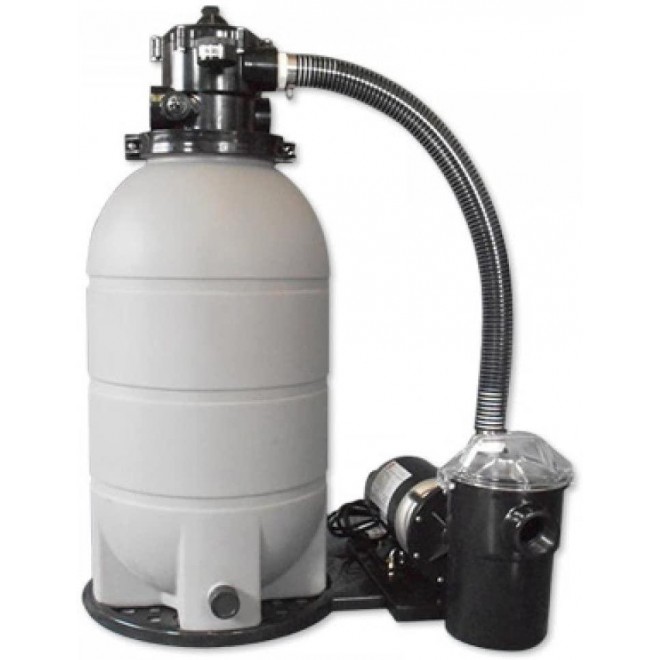 Rx Clear Patriot Sand Filter System | for Above Ground Swimming Pools Up to 15,000 Gallons | 16 Inch Filter | 1 HP Niagara Pool Pump