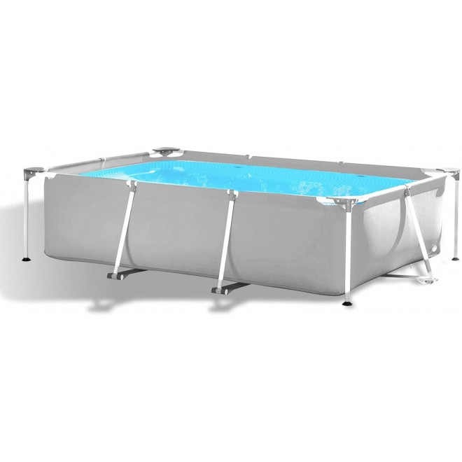 hmercy Above Ground Swimming Pool - 10ft X 6.8ft Outdoor Rectangular Metal Frame Pool for Kids and Adults, Family Swimming Pools Above Ground for Backyard Garden Patio