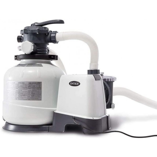 Intex 2800 GPH Above Ground Pool Sand Filter Pump w/Threaded Hose Adapter (Pair)