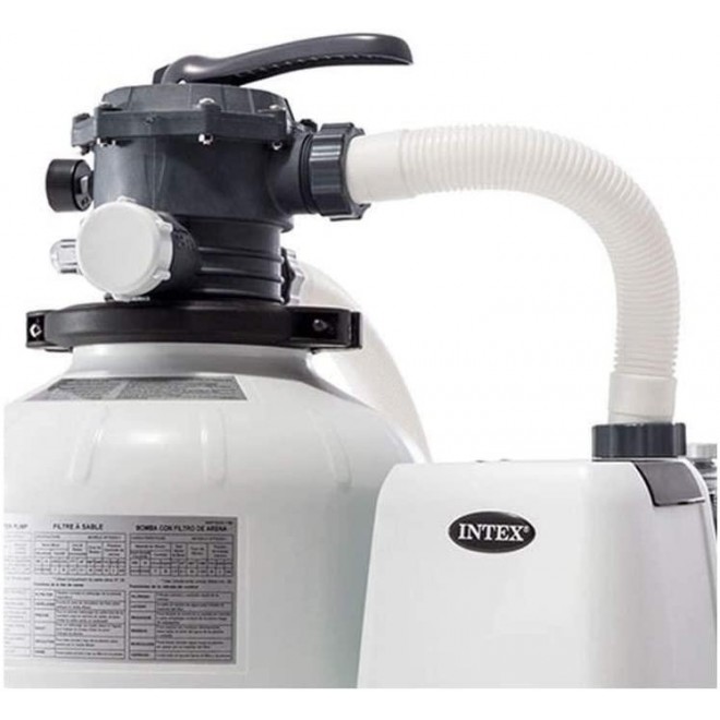 Intex 2800 GPH Above Ground Pool Sand Filter Pump w/Threaded Hose Adapter (Pair)